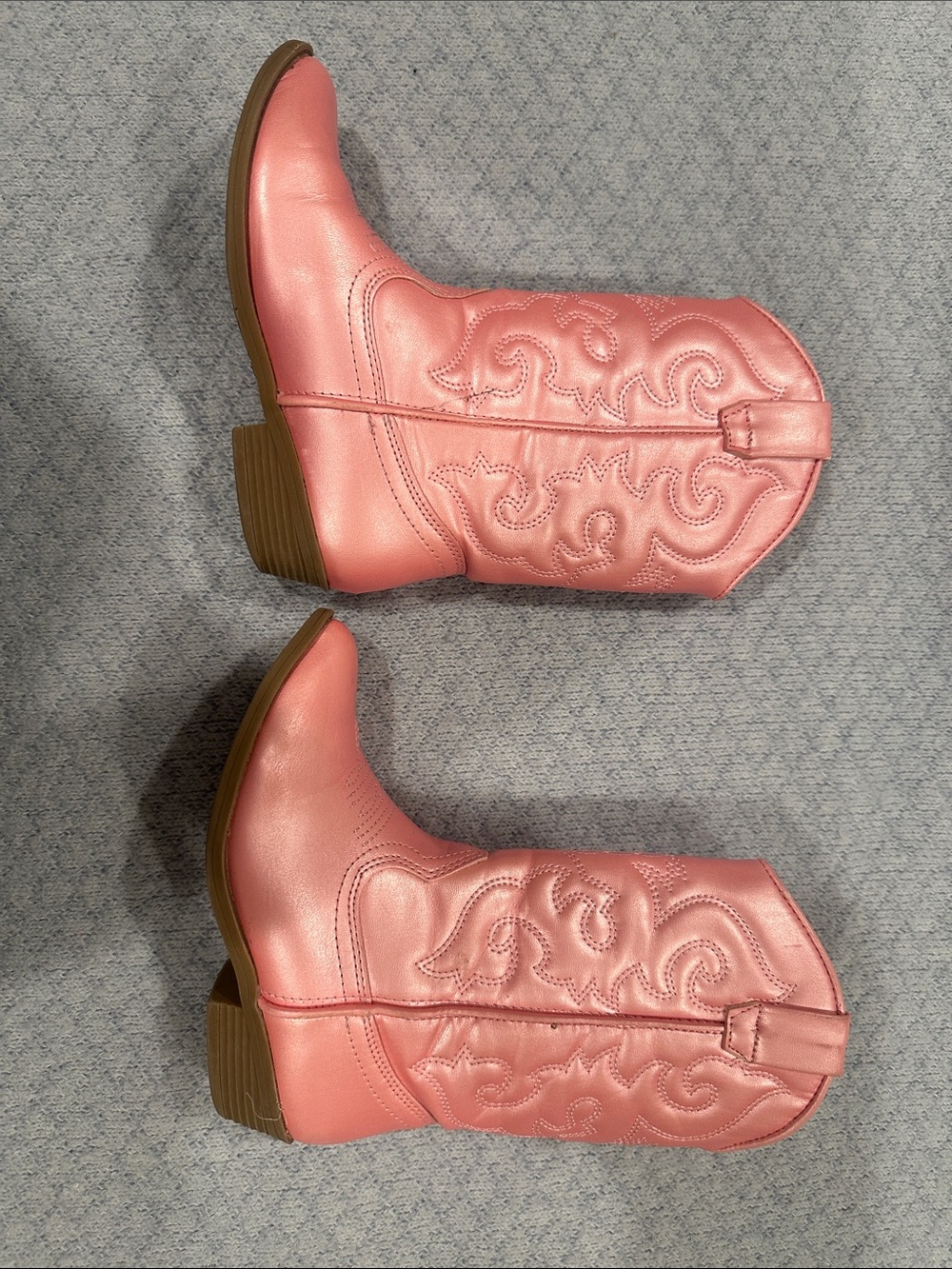 Tucker and Tate Pink Western-Style Mid-Calf Rubber Sole Boots